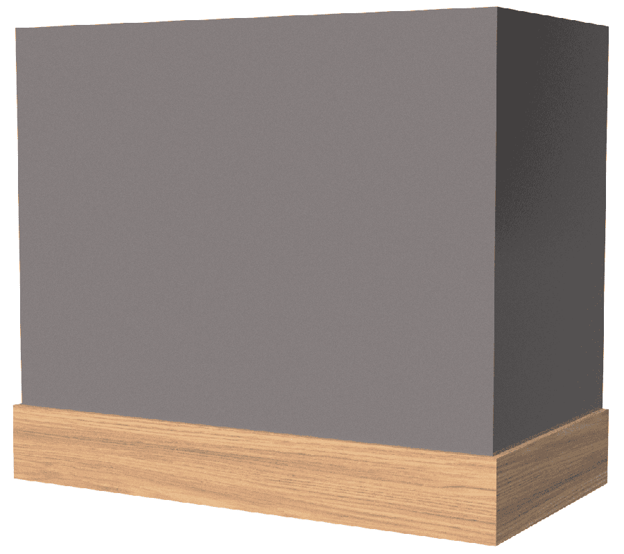 BX – TFL BASE - Top Wood Section (12 Species), TFL Base (16 Color Options)