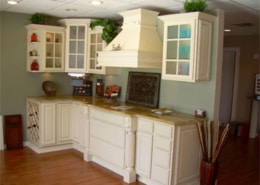 Painted Chimney hood Allesandro Kitchen