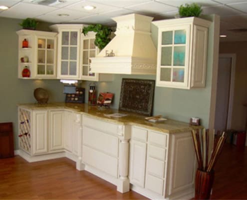 Painted Chimney hood Allesandro Kitchen