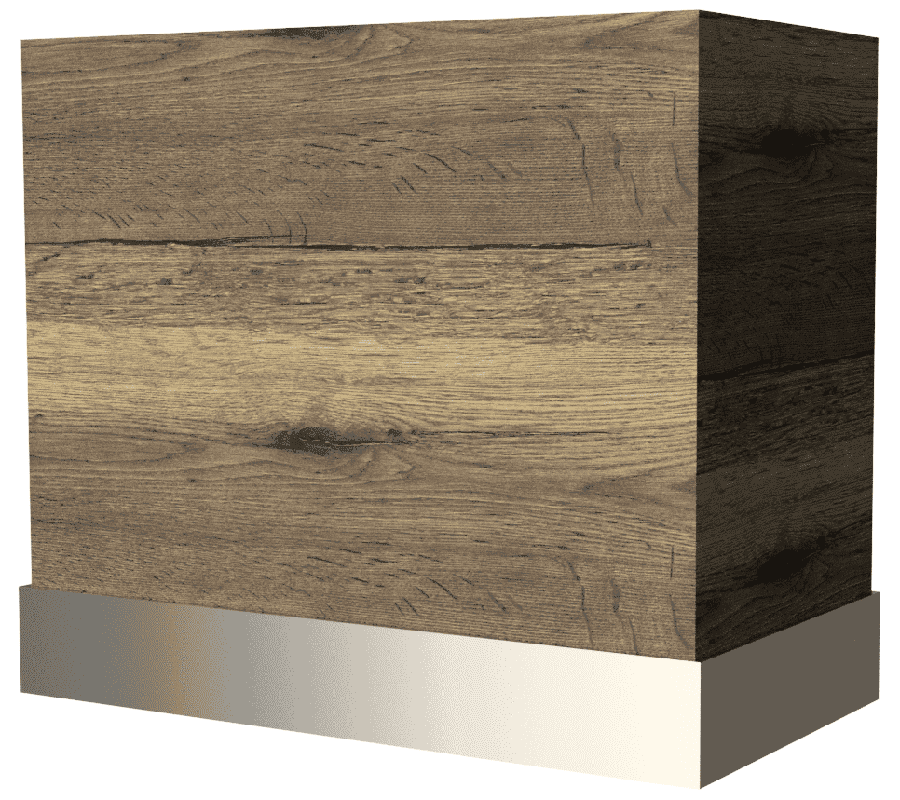 TXSS – Stainless Baffle Base Stainless Baffe Base: Top in TFL Colors, Stainless Baffle Base (17 Metal Options)